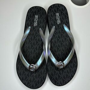 Women’s size 7 Michael Kors Black and Iridescent Sandals